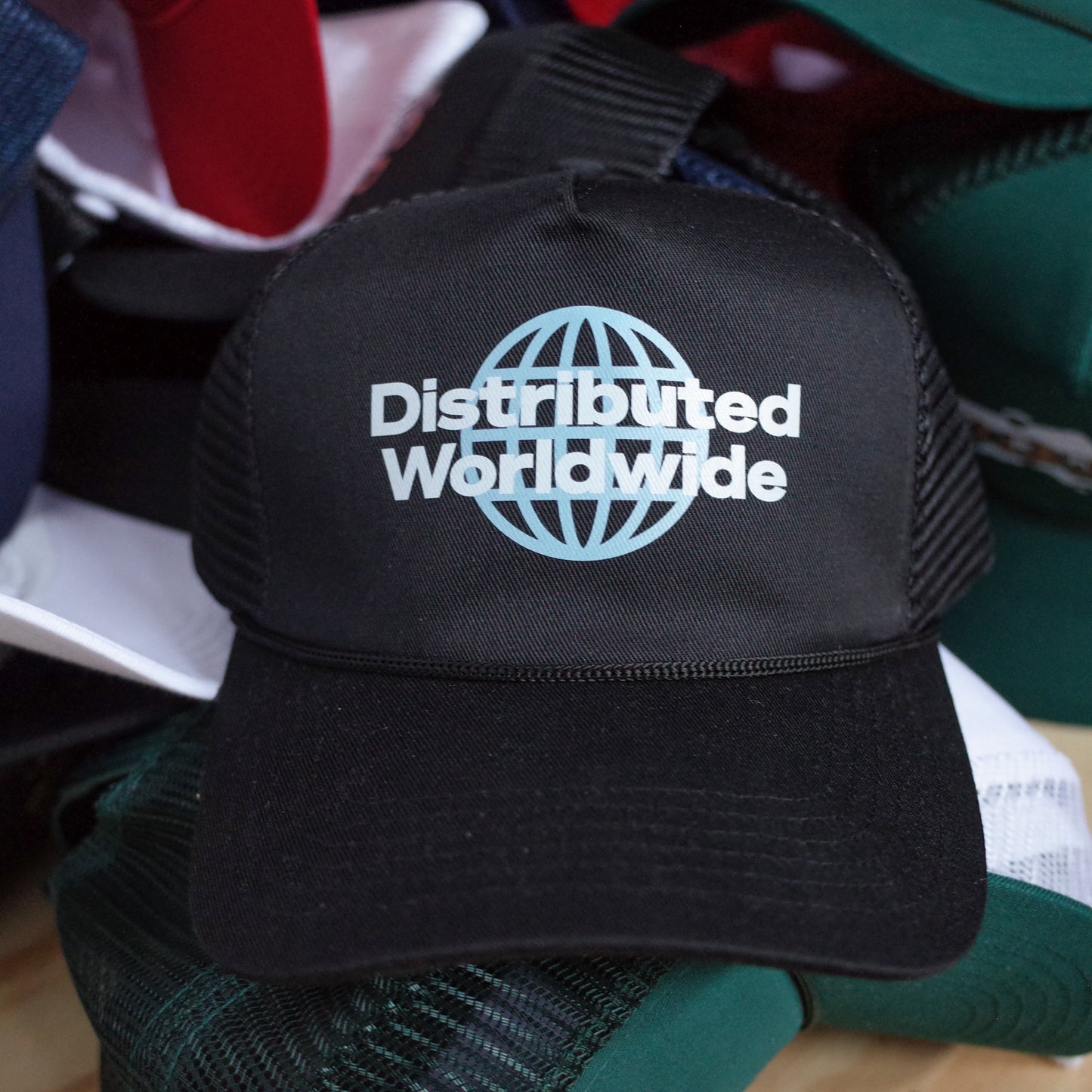 Distributed Worldwide trucker hat