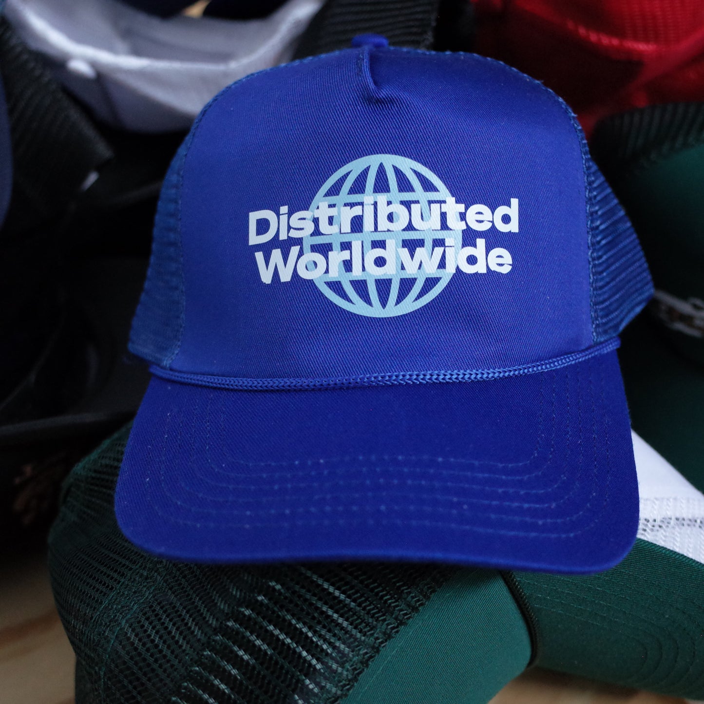 Distributed Worldwide trucker hat